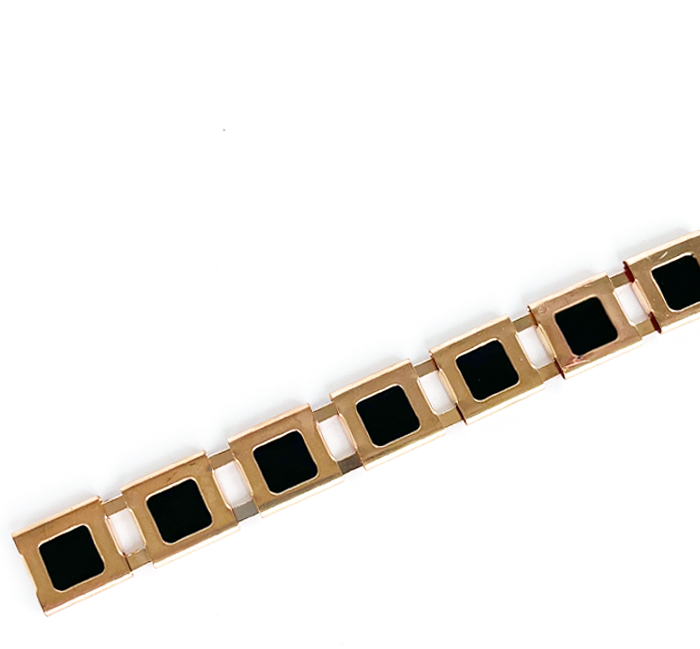 שרשראות לקישוט זהב עם שחור