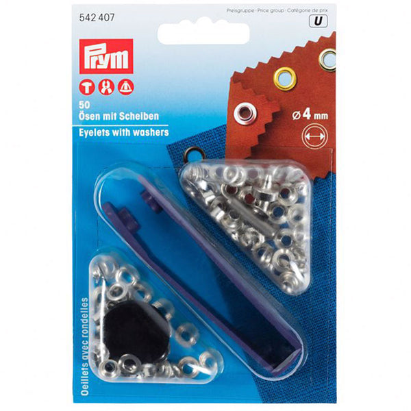 לולאות בגד כסף עם מכשיר 4-14 מ״מ