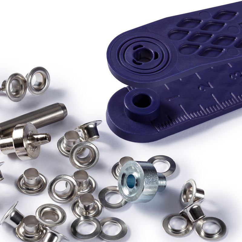 לולאות בגד כסף עם מכשיר 4-14 מ״מ