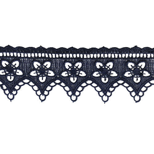 תחרת גיפור צבע כחול כהה