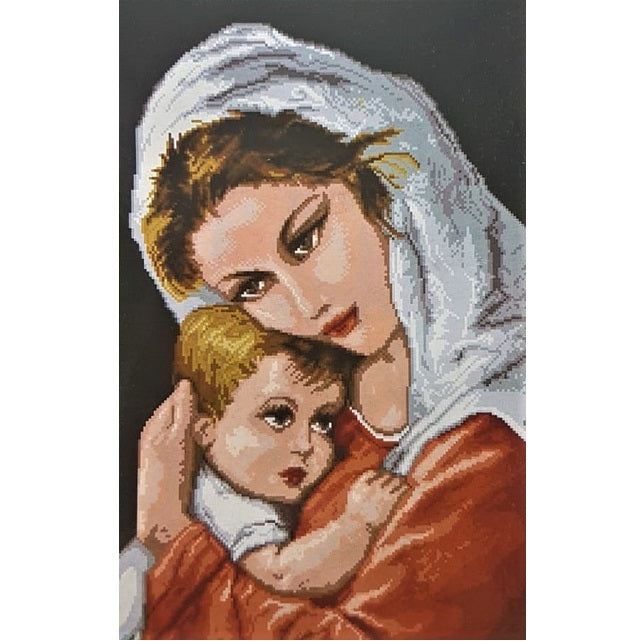 ערכת רקמה בד גבינה מודפס עם חוטים 244