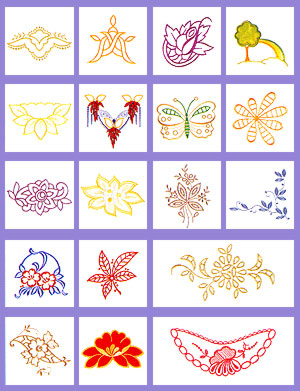 דוגמאות רקמה למכונות רקמה בקובץ  תחרת רשלייה