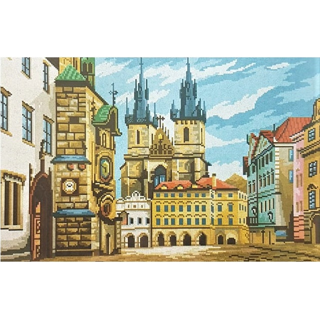 ערכת רקמה בד גבינה מודפס עם חוטים 260