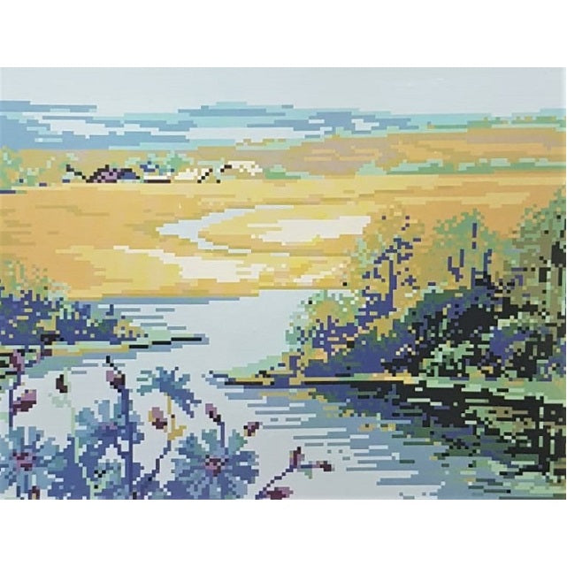 ערכת רקמה בד גבינה מודפס עם חוטים 322