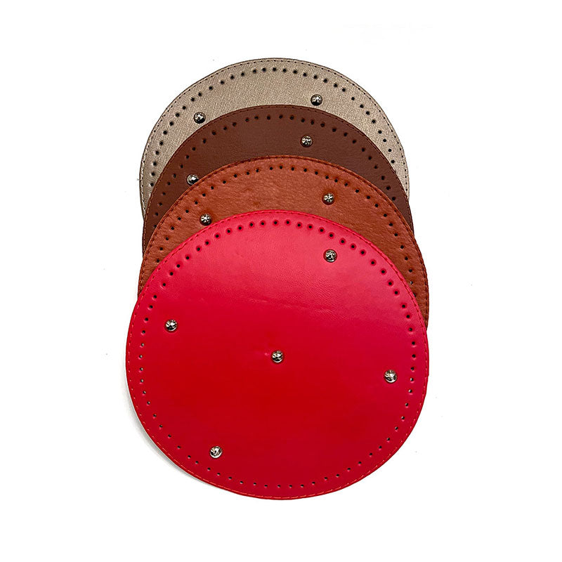 תחתית עגולה לתיק סרוג