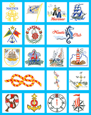 דוגמאות רקמה למכונת רקמה ימאות