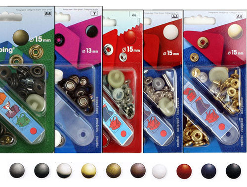 לחצניות לבגד עם מכשיר  ממ סט  יח