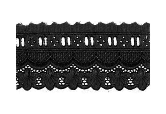 תחרת בטיסט צבע שחור