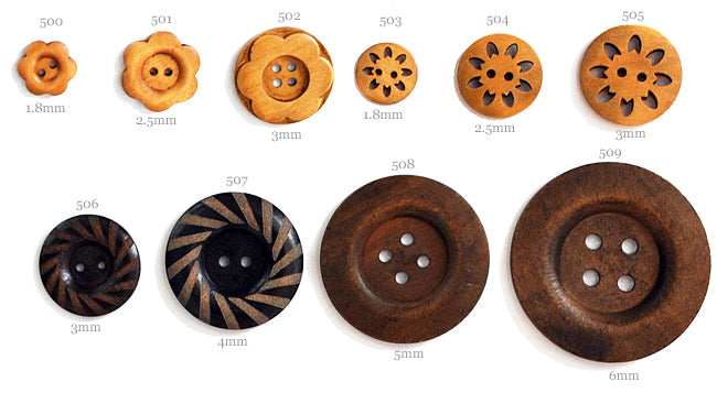 כפתורים מעץ