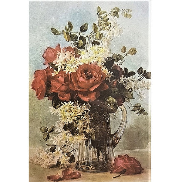 ערכת רקמה עם חרוזים ציור מודפס 502