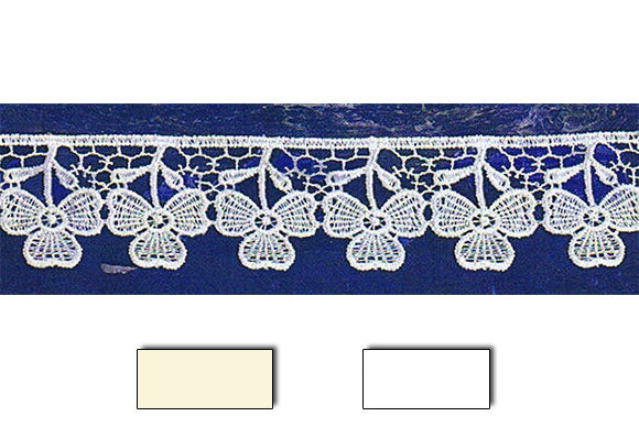 תחרת גיפור צבע לבן/קרם