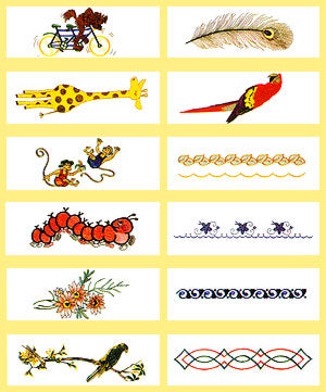 דוגמאות רקמה למכונת רקמה קובץ  שונות