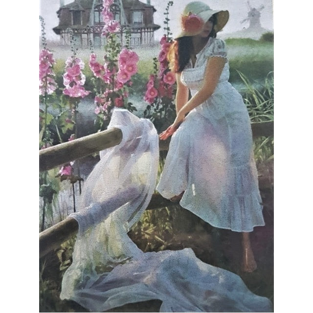 ערכת רקמה עם חרוזים ציור מודפס 586