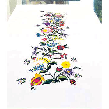 מפת ראנר ״שבת פרחוני״ לרקמה מסורתית 40X100 ס״מ 609.8819