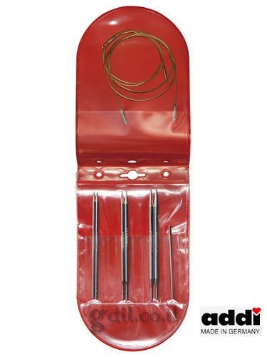 מיני סט מסרגות עגולות עם חיבור בקליק