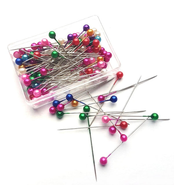 סט  סיכות ראש כדורי צבעוני לתפירה