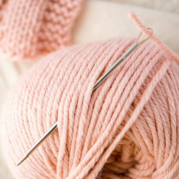 סט 2 מחטים לצמר ממתכת