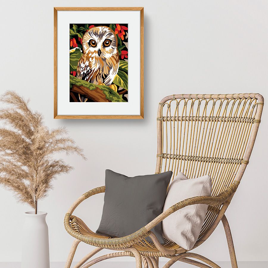 בד קנבס לרקמה עם ציור מודפס גודל 40X50 ס״מ 926.360