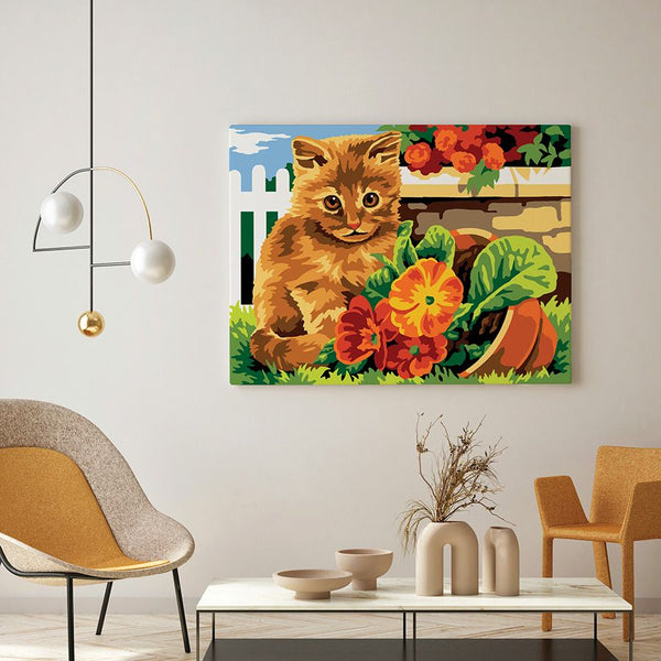 בד קנבס לרקמה עם ציור מודפס גודל 40X50 ס״מ 926.363