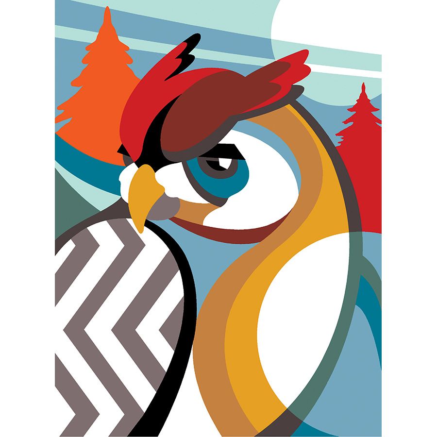 בד קנבס לרקמה עם ציור מודפס גודל 40X50 ס״מ 926.368