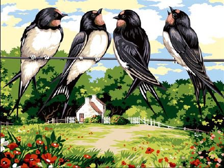 גובלן לרקמה עם ציור מודפס 926.288