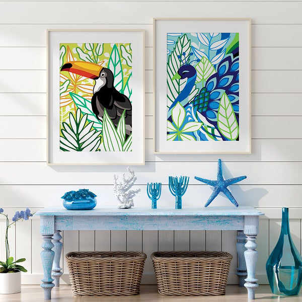 בד קנבס לרקמה עם ציור מודפס גודל 30X40 ס״מ 928.391