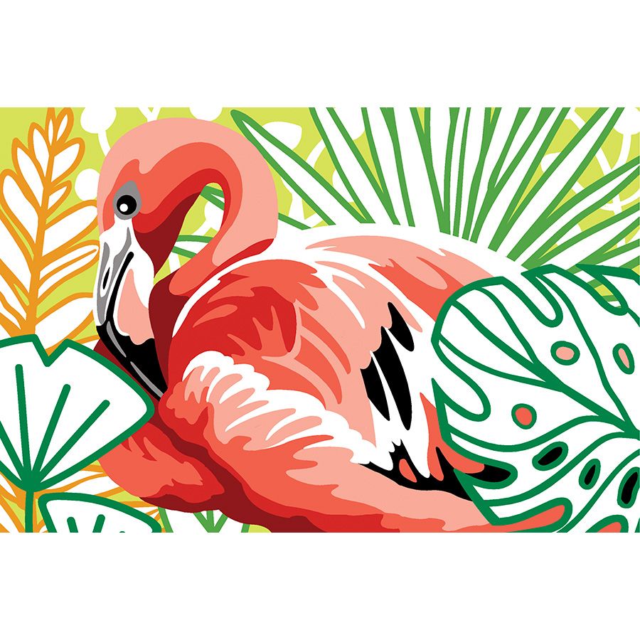 בד קנבס לרקמה עם ציור מודפס גודל 30X40 ס״מ 928.393