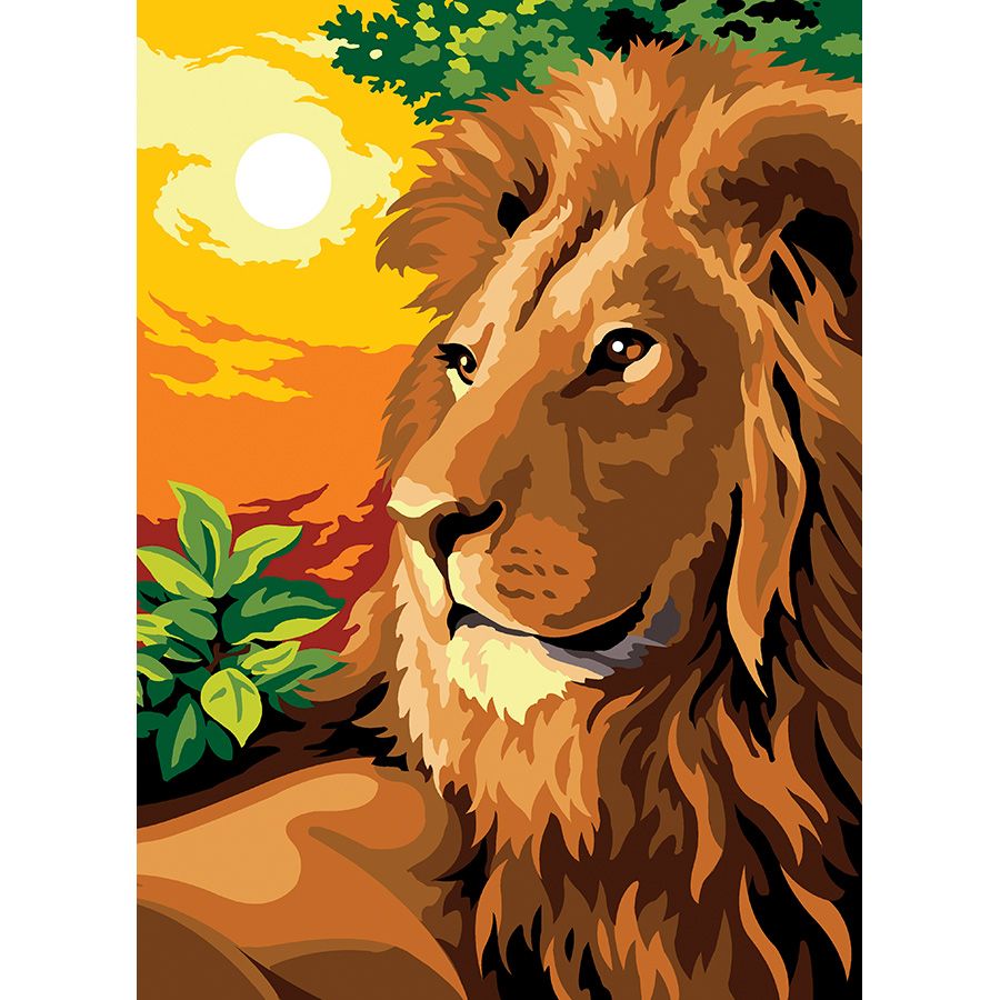 בד קנבס לרקמה עם ציור מודפס בגודל 45X60 ס״מ 929.697