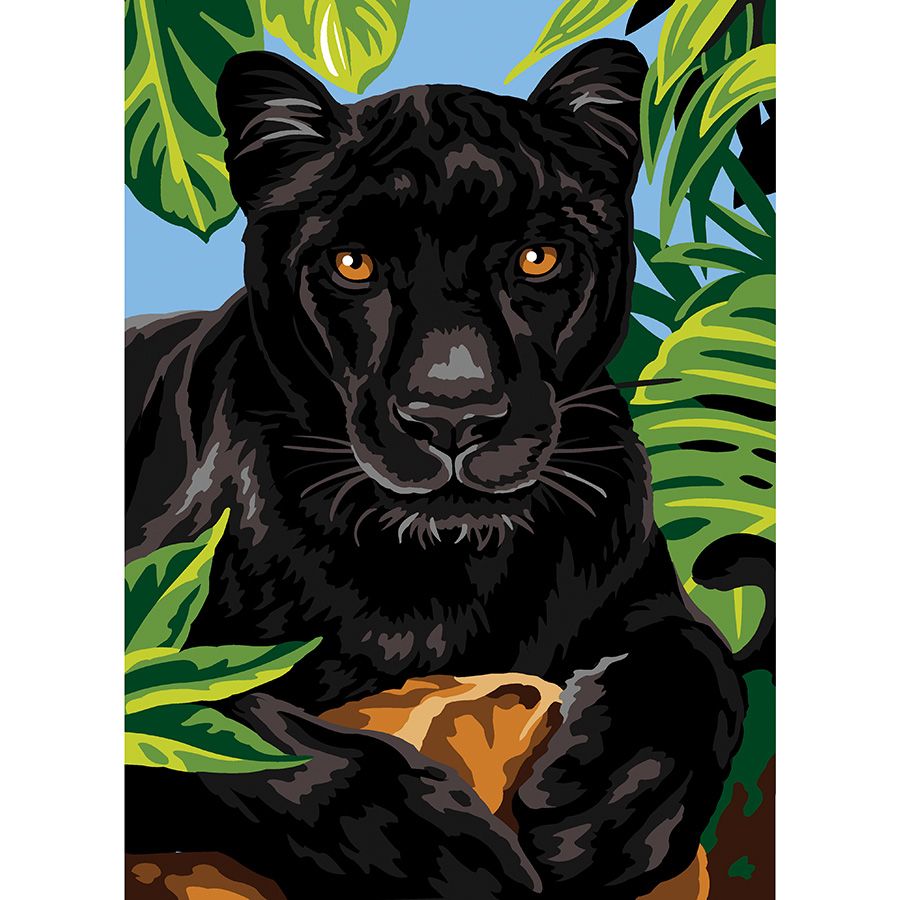 בד קנבס לרקמה עם ציור מודפס בגודל 45X60 ס״מ 929.701