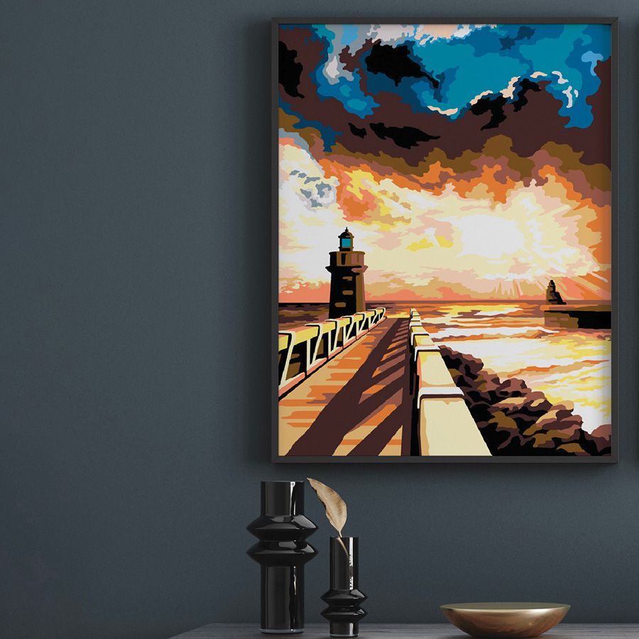 בד קנבס לרקמה עם ציור מודפס בגודל 60X80 ס״מ 981.186