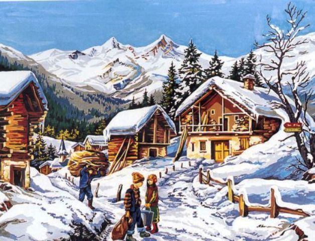 גובלן לרקמה עם ציור מודפס 981.142