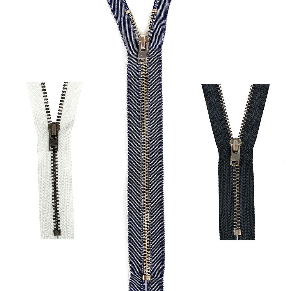 רוכסן מתכת למכנסיים 20 ס״מ