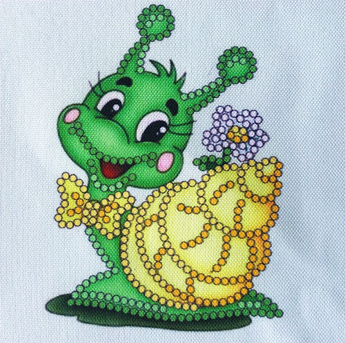 ערכת רקמה מודפס עם חרוזים BL087