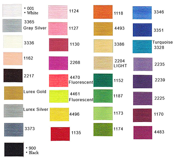 m 5000 חוטים מברקים למכונת רקמה קונוס