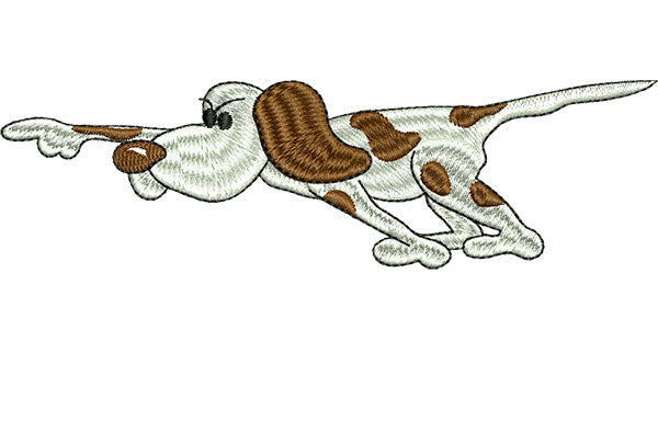 עיצובים לילדים כלב  נגד הרוח רקמה