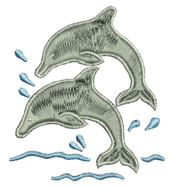 עיצובים למכונת רקמה דולפינים קובץ רקמה