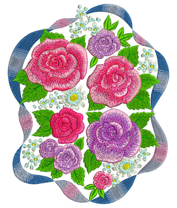 עיצובים מאוחדים סימפוניית הפרחים קובץ למכונת רקמה