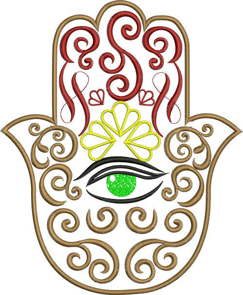 חמסה קובץ רקומה מתאים לכל מכונת רקמה