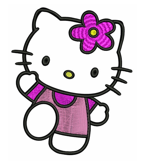 עיצובים לילדים הלו קיטי קובץ למכונת רקמה