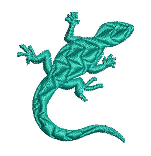 עיצובים למכונת רקמה לטאה ירוקה