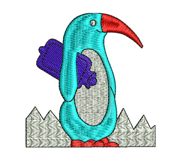 עיצובים למכונות רקמה פינגווין קובץ רקמה