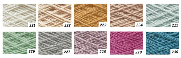 סולטנו חוטי צמר משי ופשטן על קונוסים