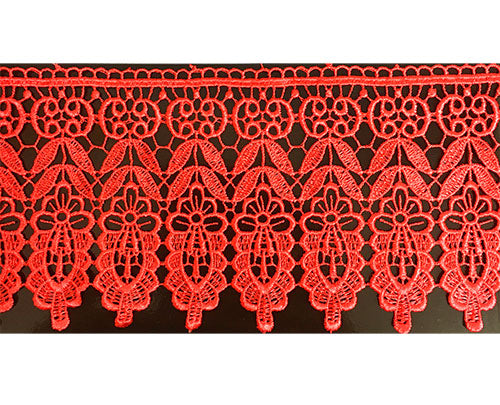 תחרת גיפור צבע קורל