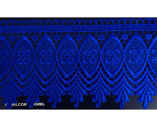 תחרת גיפור צבע כחול רויל