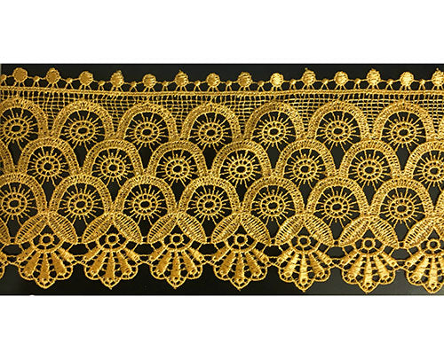 תחרת גיפור צבע זהב עתיק