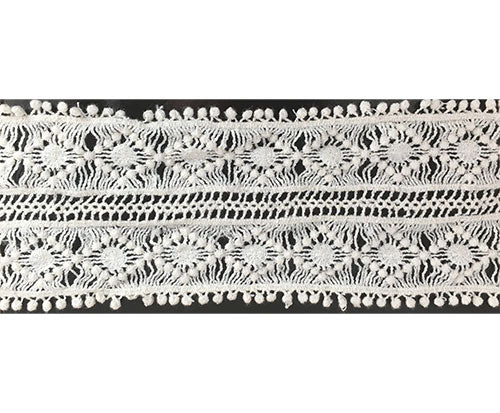 תחרת קרושה כותנה צבע טבעי