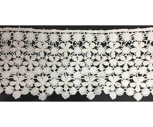 תחרת קרושה כותנה צבע טבעי