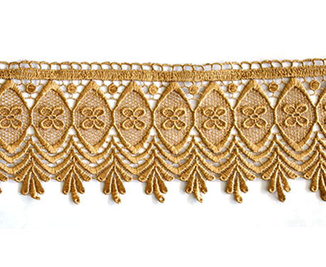 תחרת גיפור צבע זהב עתיק