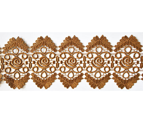 תחרת גיפור צבע ברונזה