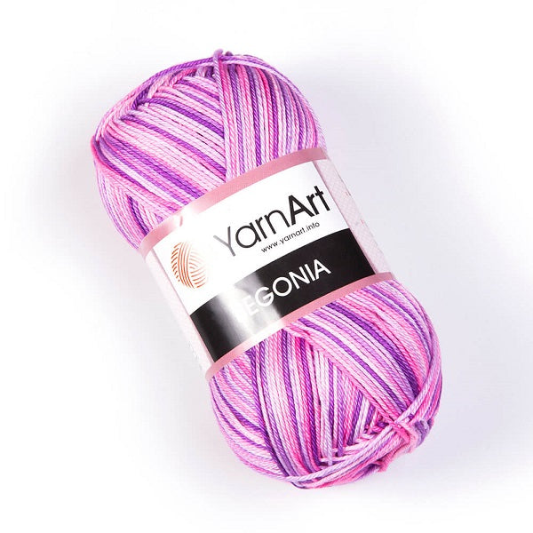 בגוניה פרינט חוטי כותנה לסריגת יד